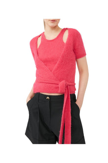 Brushed Alpaca Wrap Blouse | Love Potion