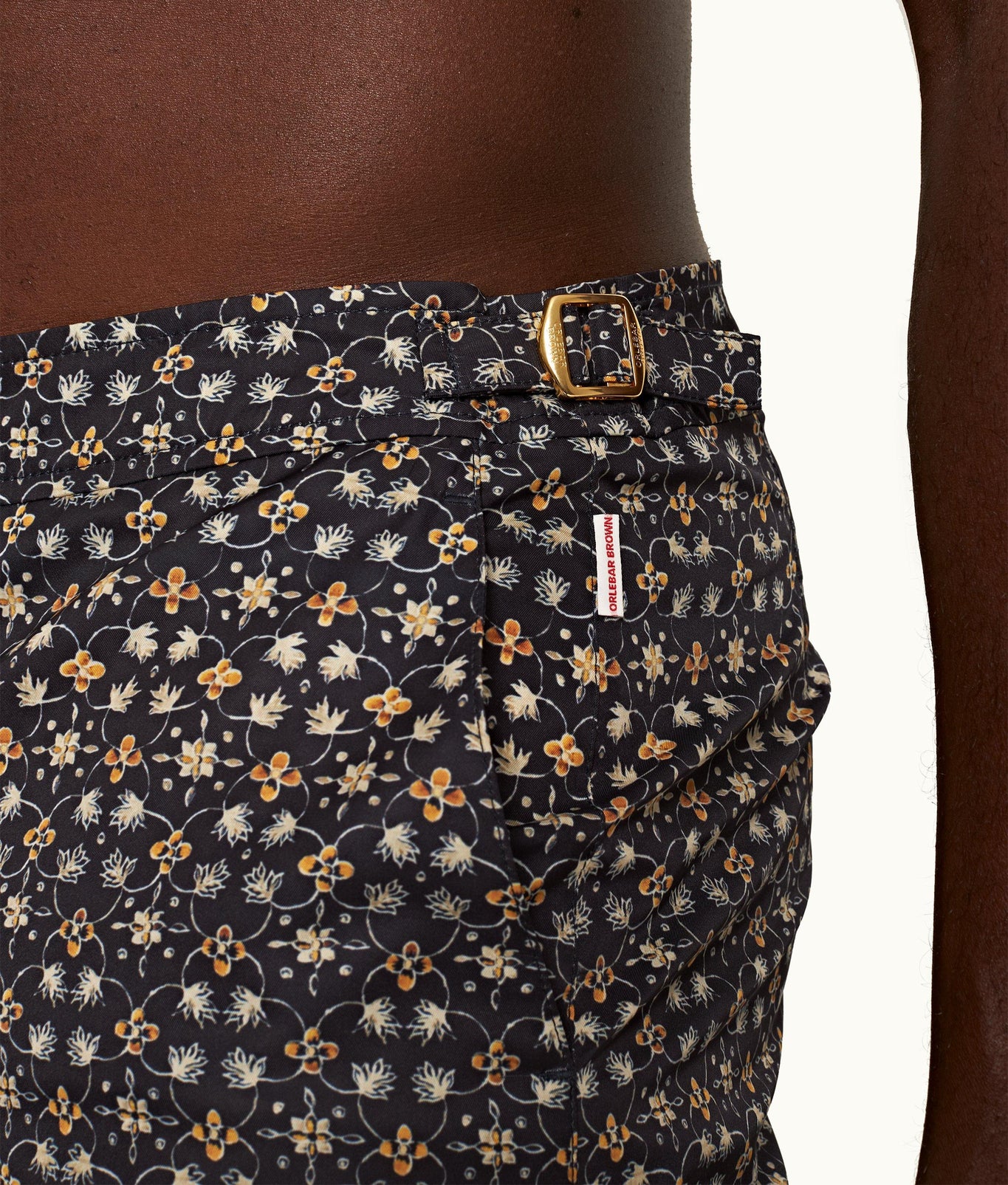 Bulldog Fiore Print Mid-Length Swim Shorts | Night Iris