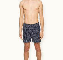 Bulldog Jacquard Sedge Jacquard Mid-Length Swim Shorts | Night Iris