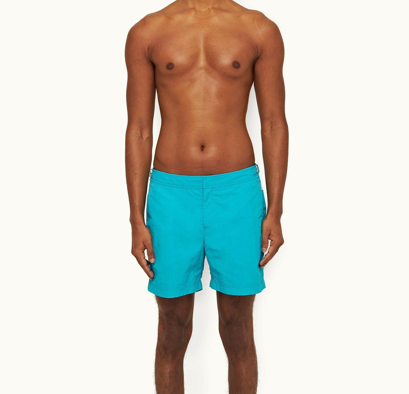 Bulldog Mid-Length Swim Shorts | Crystal Sea
