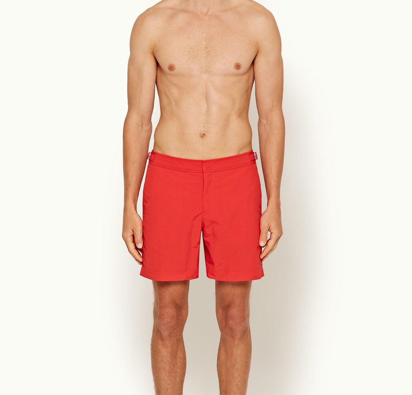 Bulldog Mid-Length Swim Shorts | Rescue Red
