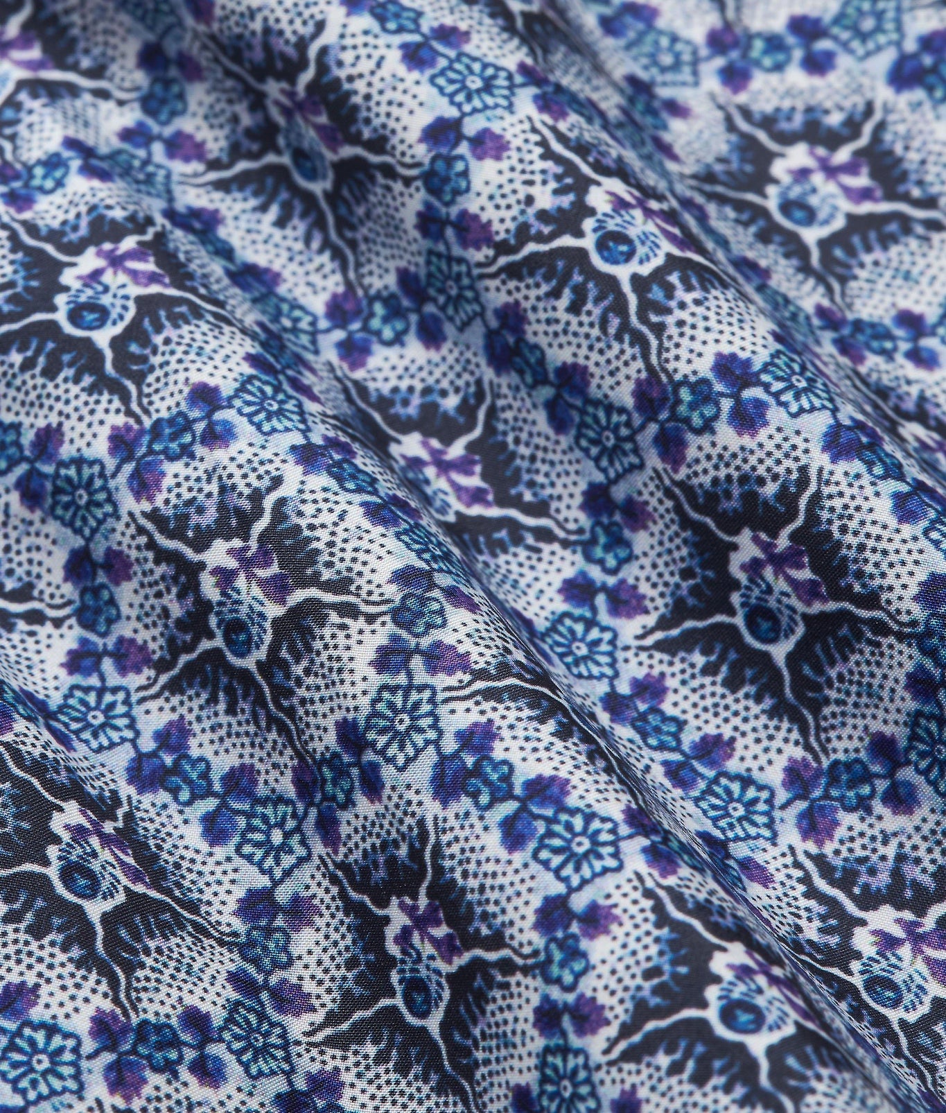 Bulldog Roseate Print Mid-Length Swim Shorts | Azul Blue
