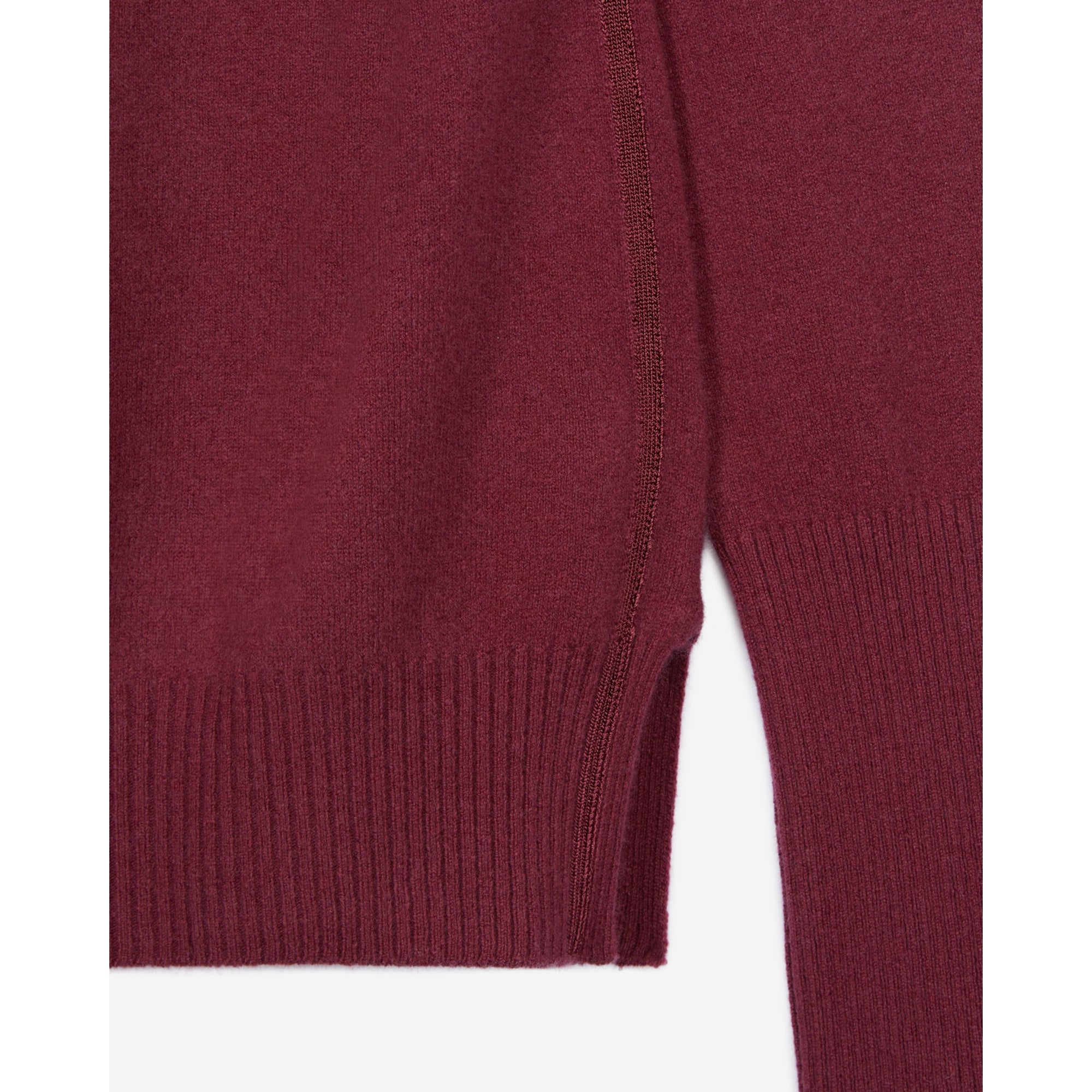 Burgundy Cashmere Sweater | Women | Aubergine