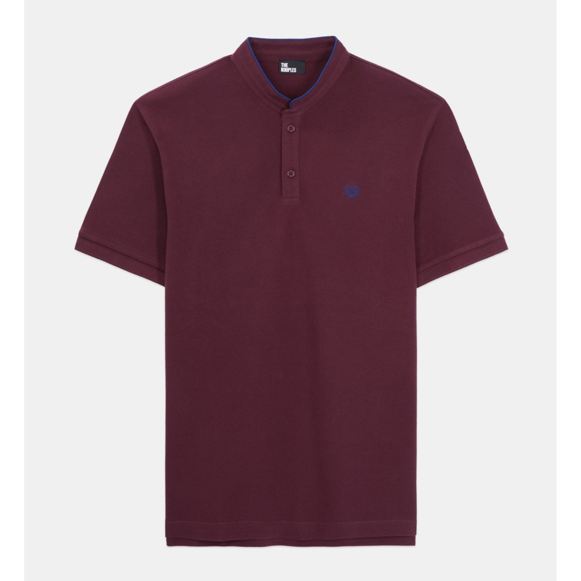 Burgundy Cotton Polo T-Shirt | Men | Bordeaux