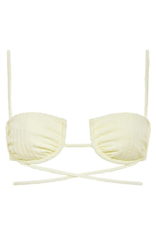 Simone Bikini Top | Buttercream Rib
