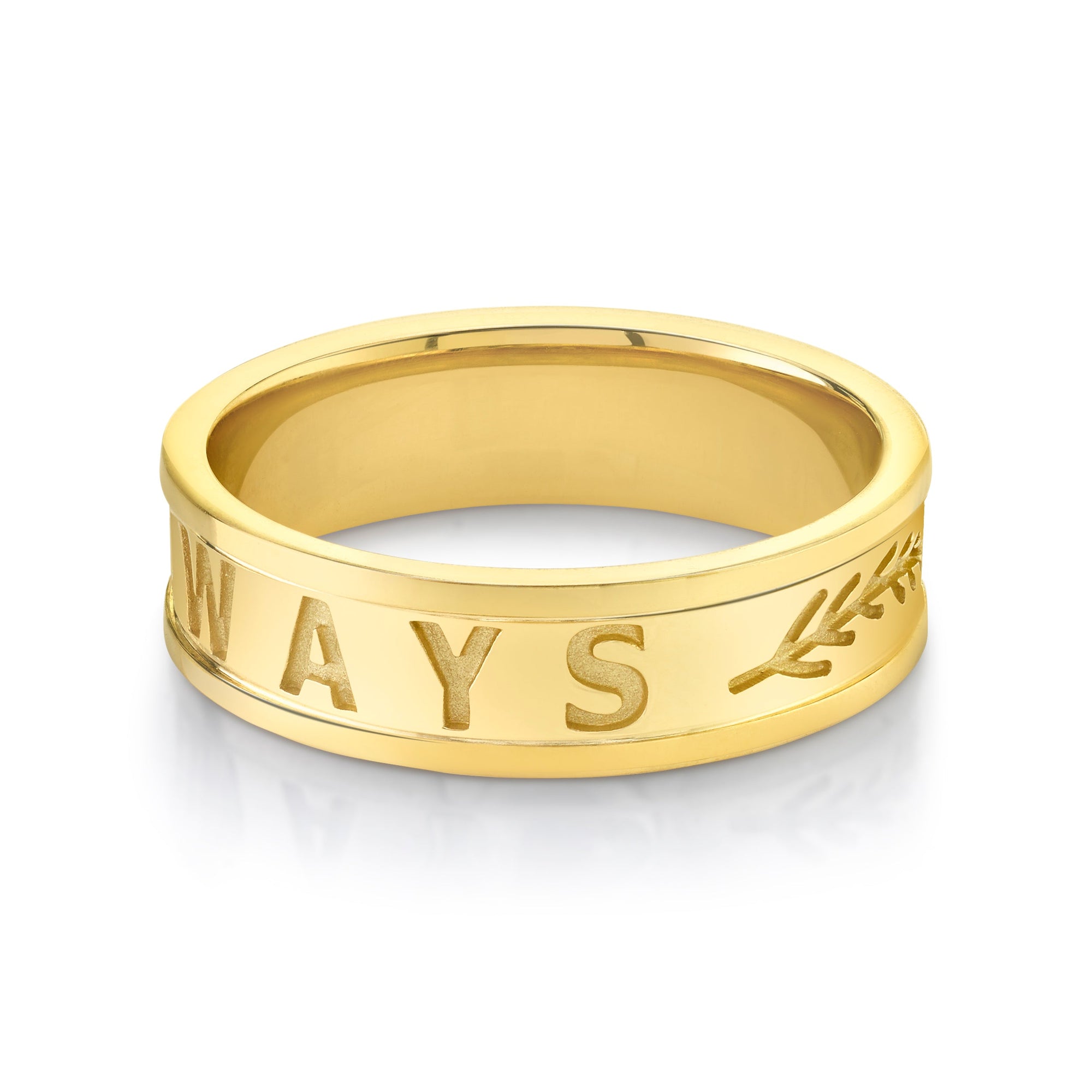 Men | Always Wedding Band | 14k Yellow Gold