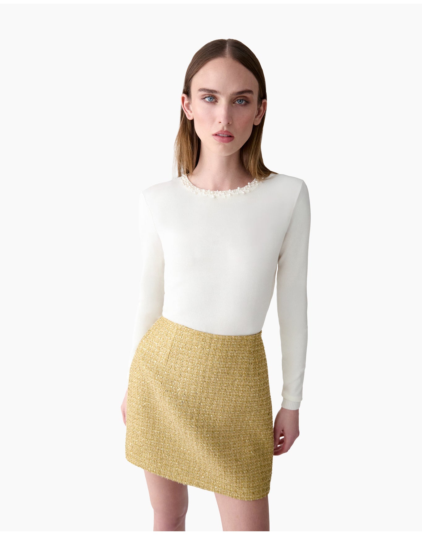 Mini Skirt | Gold