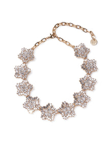 Crystal Snowflake Necklace | Clear