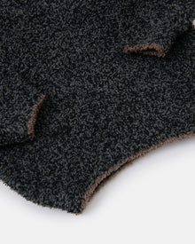 Boxy Sweater - Fuzzy | Black Melange