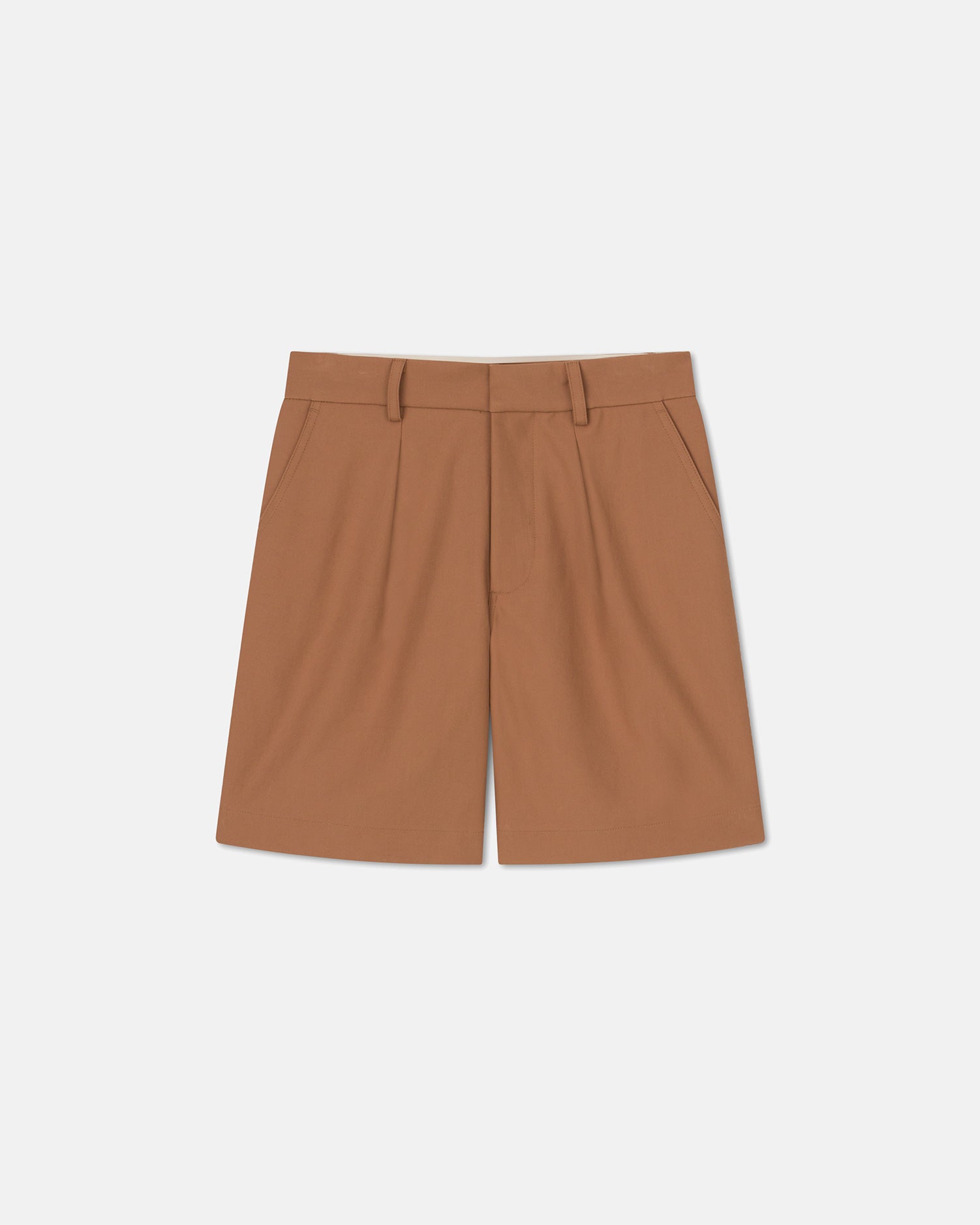 Mens | Callen Structured Twill Shorts | Rust Twill