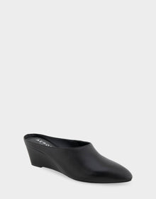 Camia Mule | Black Leather
