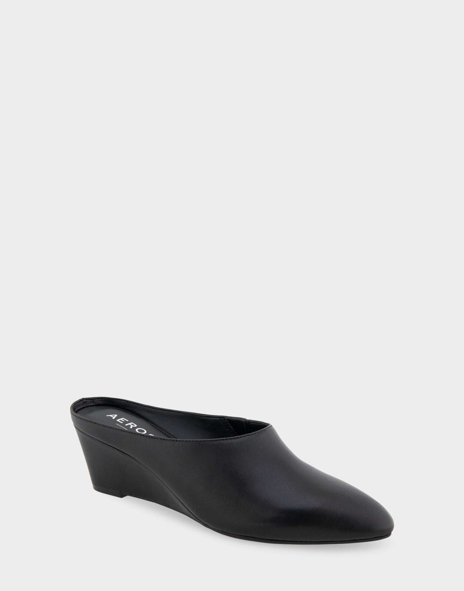 Camia Mule | Black Leather