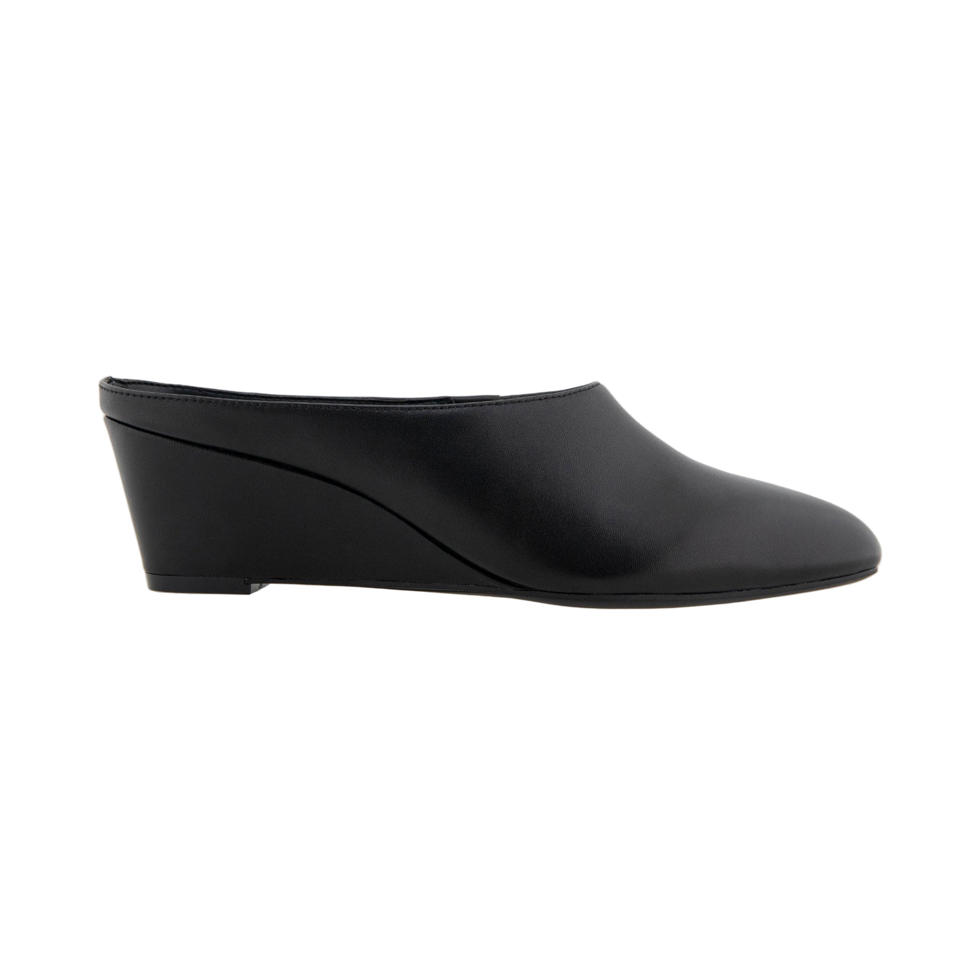 Camia Mule | Black Leather