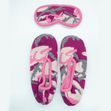 Womens | Slippers And Eyemask Set | Pink Combo