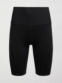 Carbon38 | Ribbed Biker Short | Black