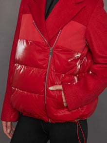 Carbon38 | Blazer Puffer | Haute Red