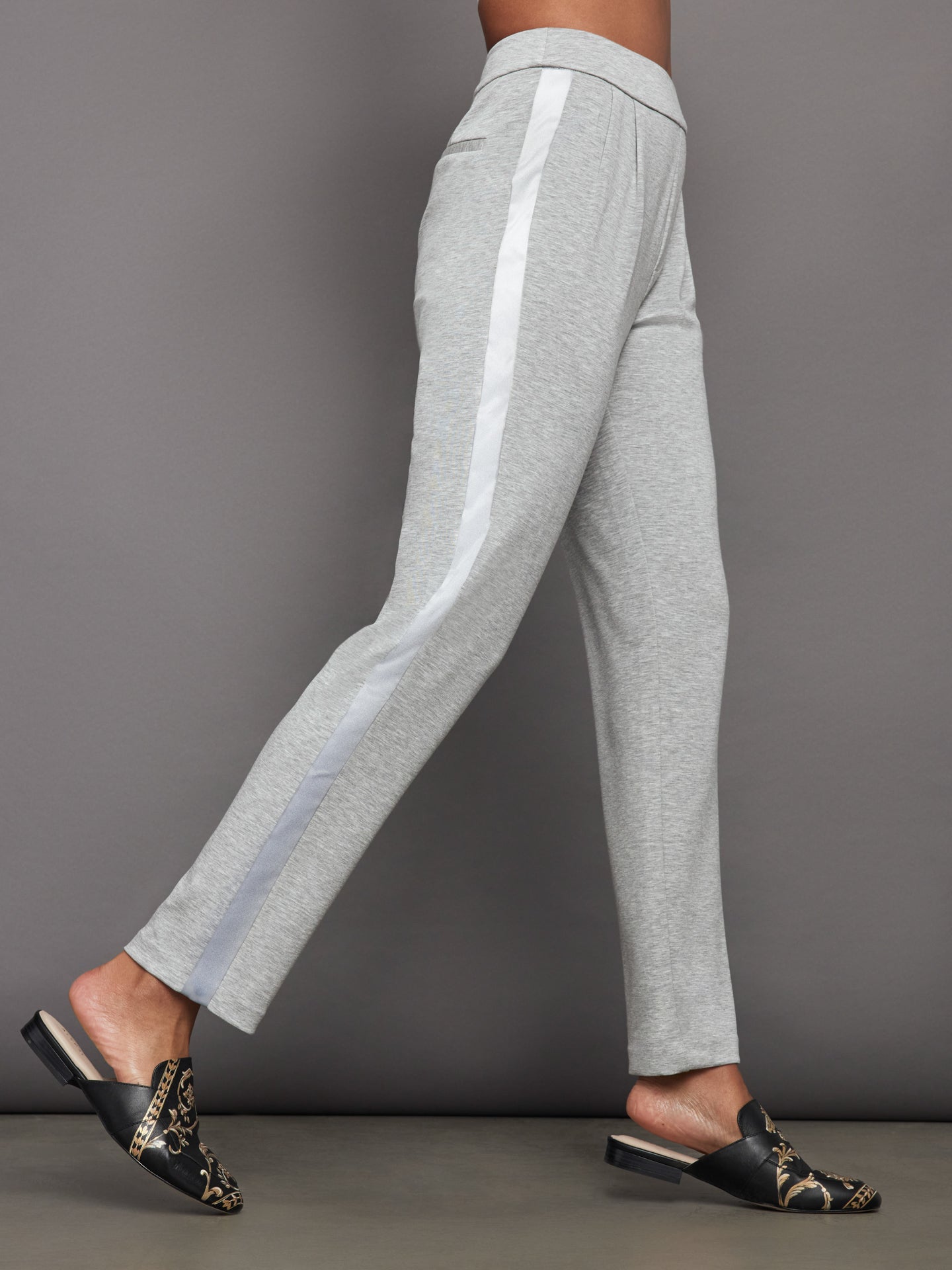 Carbon38 | Tuxedo Pant | Heather Grey