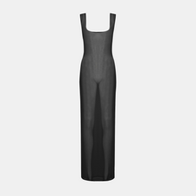 OW Collection CARMEN Cover Up Dress 002 - Black Caviar