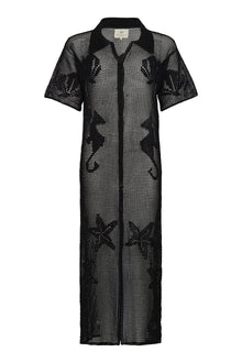 Crochet Shirt Dress - Final Sale-Carolina K