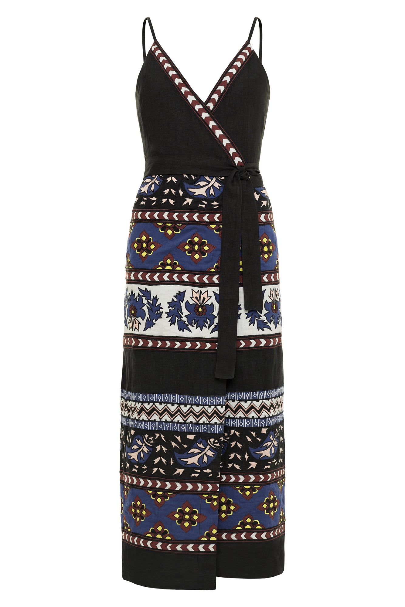 Sleeveless Wrap Dress - Final Sale-Carolina K