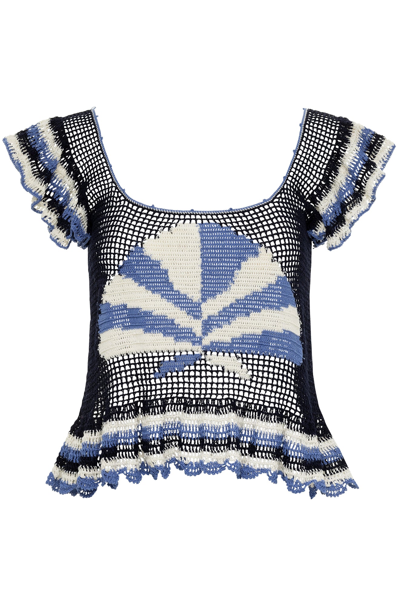 Paradise Shell Crochet Top - Final Sale-Carolina K