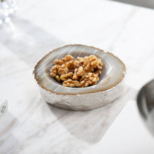 Cascita Bowl | Pure Silver-Plated | Natural Agate