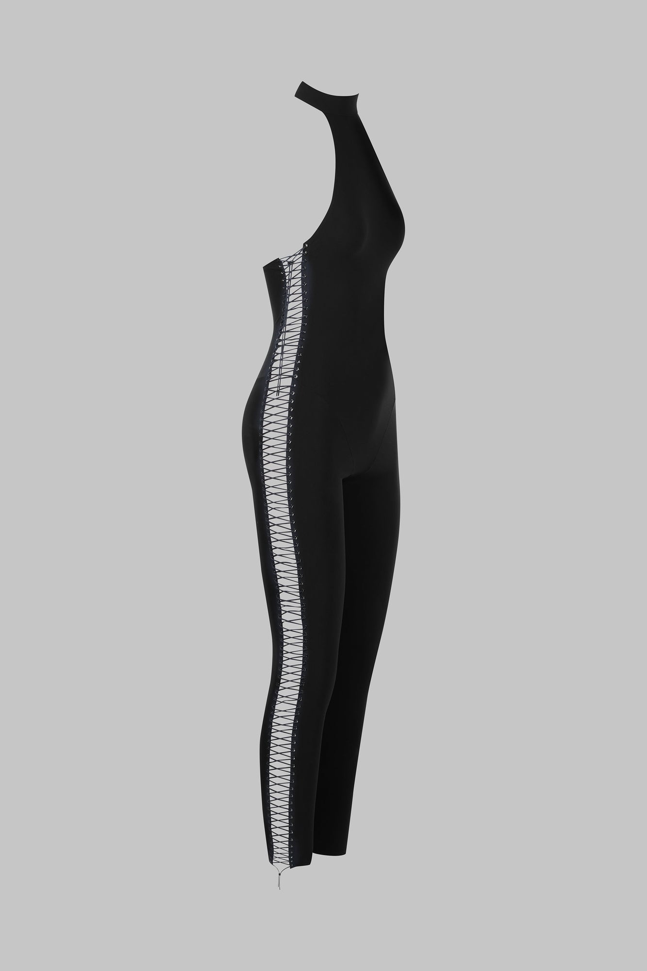 Jumpsuit with american collar - Nuit Infinie | Black
