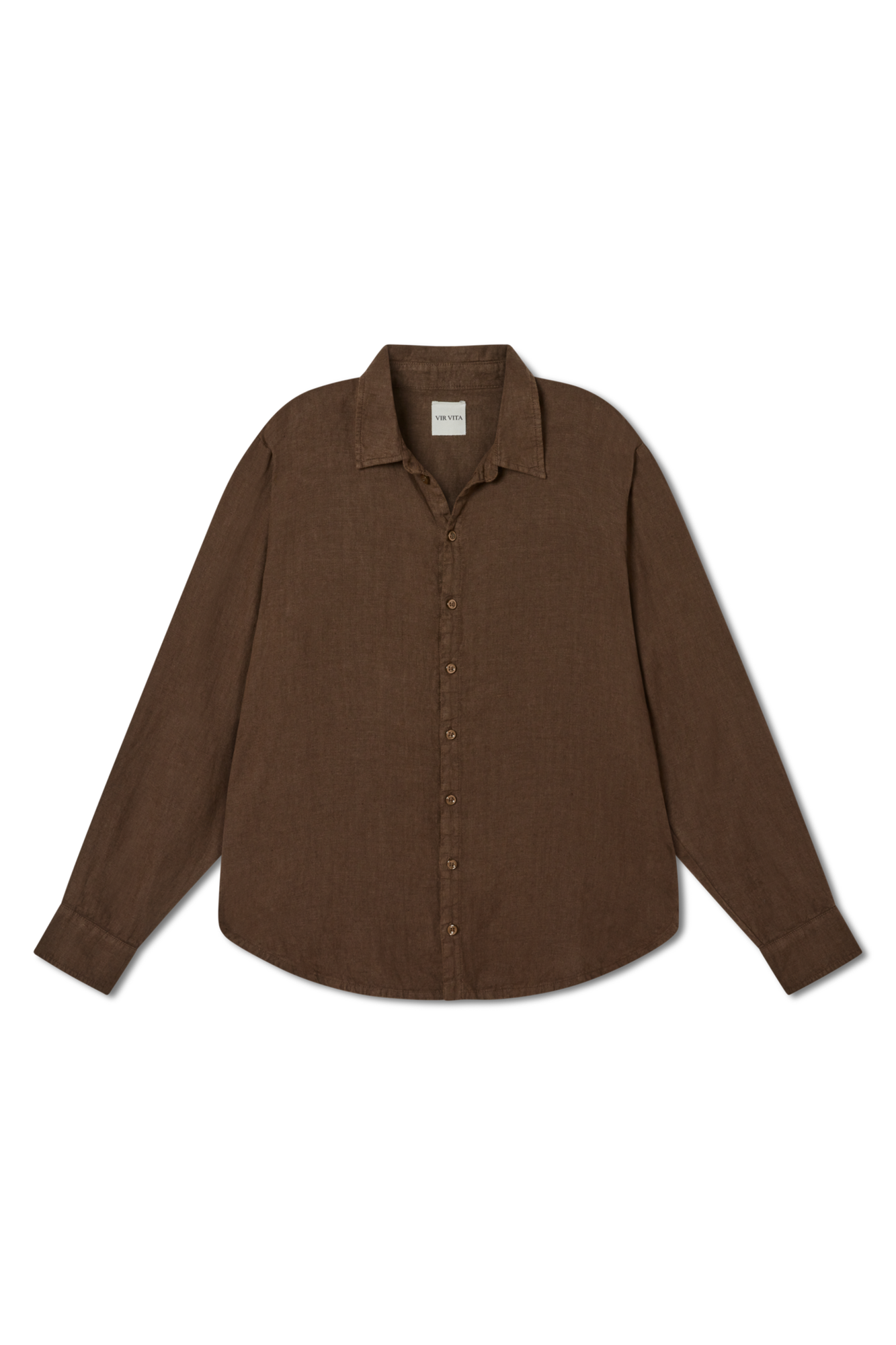 Cecile Oversized Linen Shirt | Chestnut