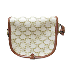 Céline Pre-Owned Monogram Triomphe Crossbody | Women | White