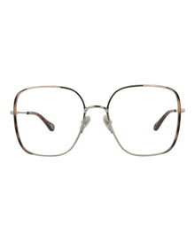 Chloe Square Metal Optical Frames | Silver