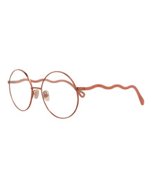 Chloe Round Metal Optical Frames | Brown