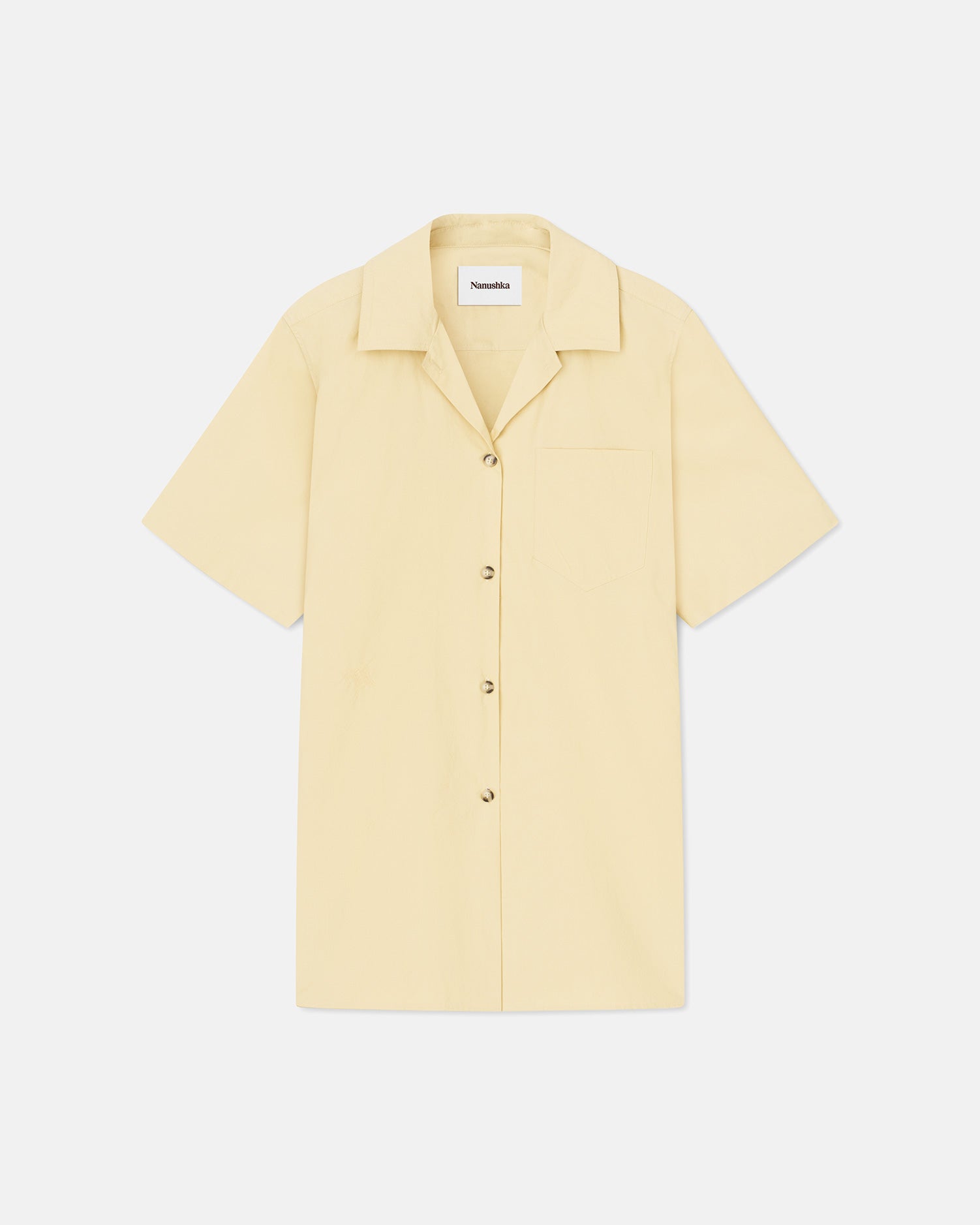 Womens | Christine Washed-Calico Shirt | Creme