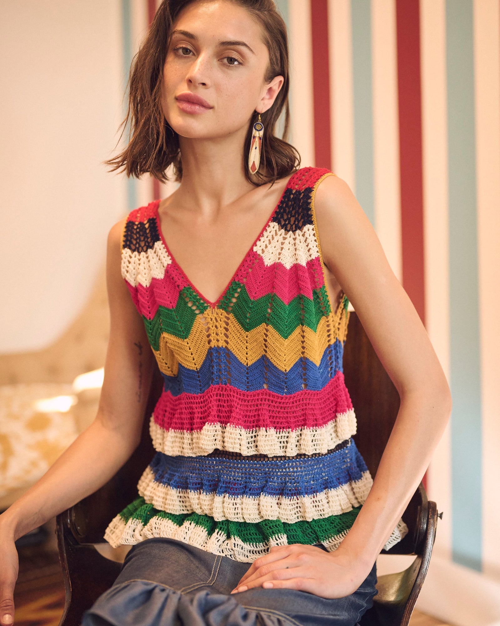 Crochet Top - Final Sale-Carolina K