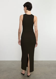 Boucle Knit Tank | Black