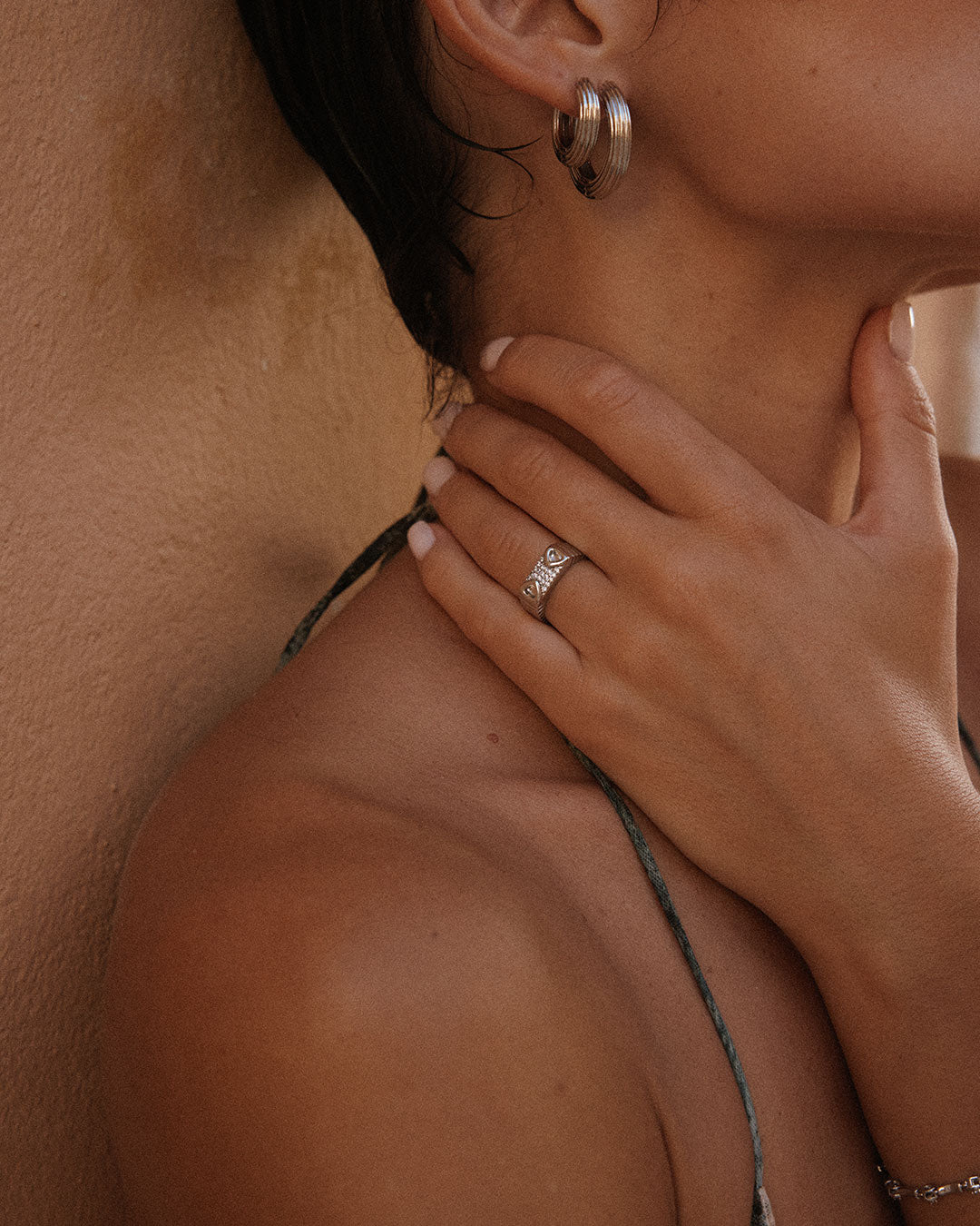 The Cannoli Ring | Cubic Zirconia | Silver