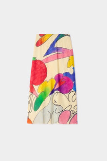 Whatever Print Long Skirt | Women | Multicolor