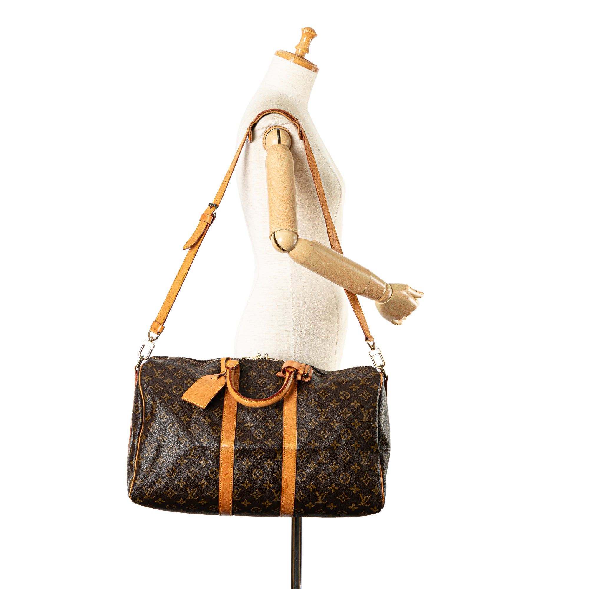 Louis Vuitton Pre-Owned Monogram Keepall Bandouliere 45 | Women | Brown