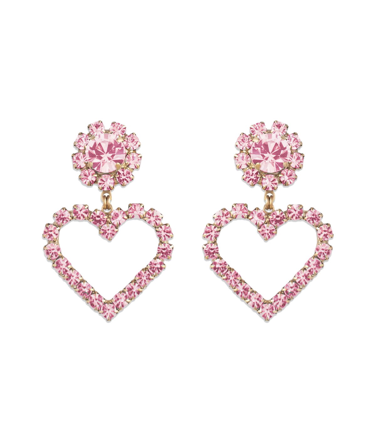 Cupid Heart Earrings in Blush - Loren Hope