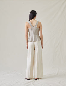 Womens | The Sculpted Vest | Sand