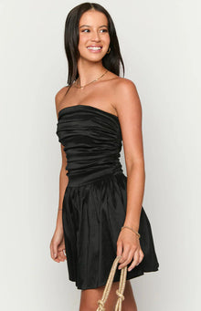 Call On Me Strapless Mini Dress | Black