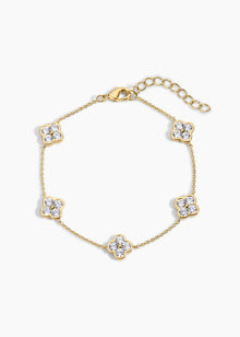 Camilla Bracelet | Clear Crystal | 14K Gold Plated