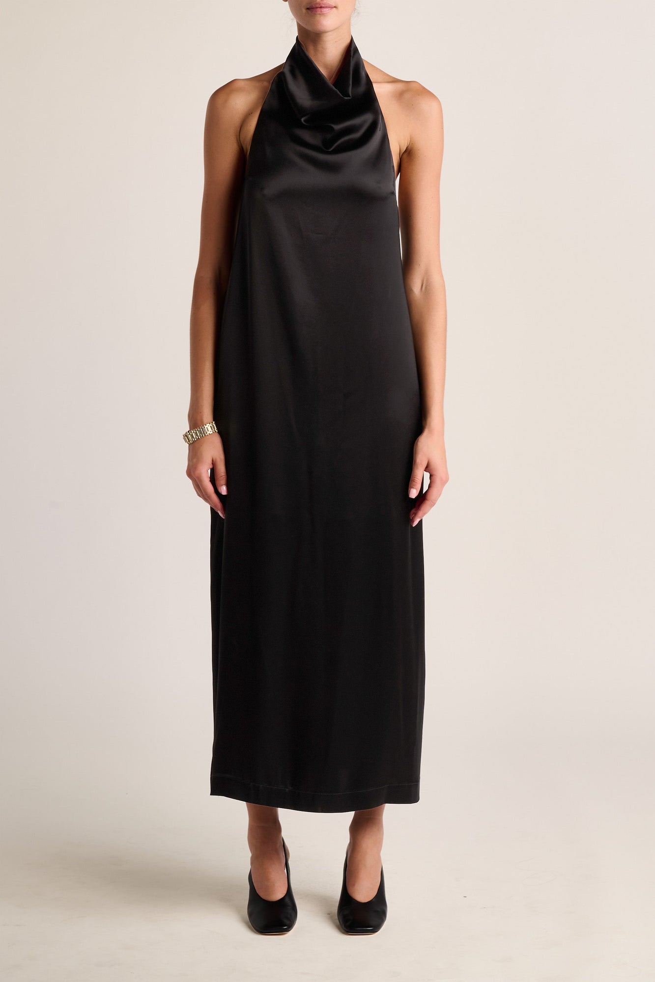 Cartia Halter Dress | Black