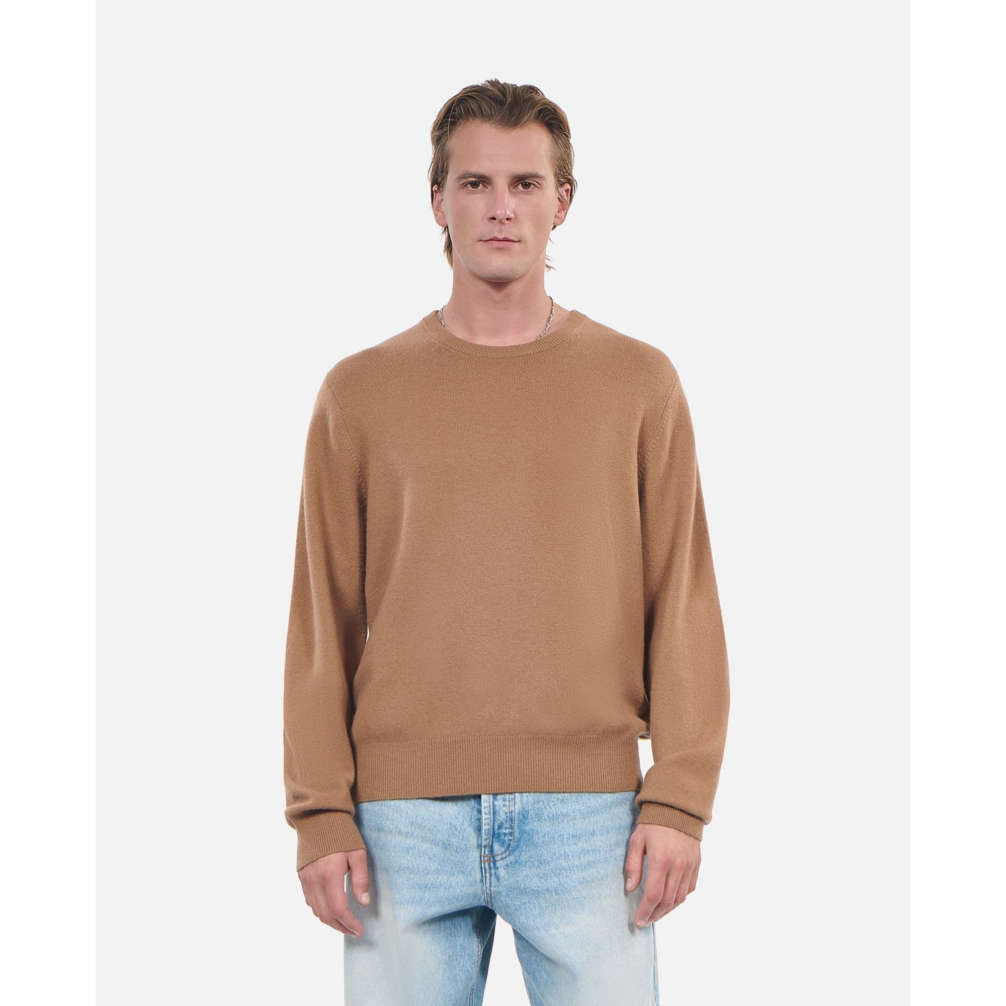 Cashmere Sweater | Men | Dark Camel