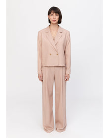 Ceecee | Cropped Blazer | Pale Rose