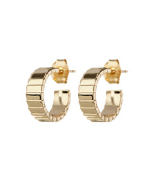 Charlotte Hoops - Gold | Plated Gold