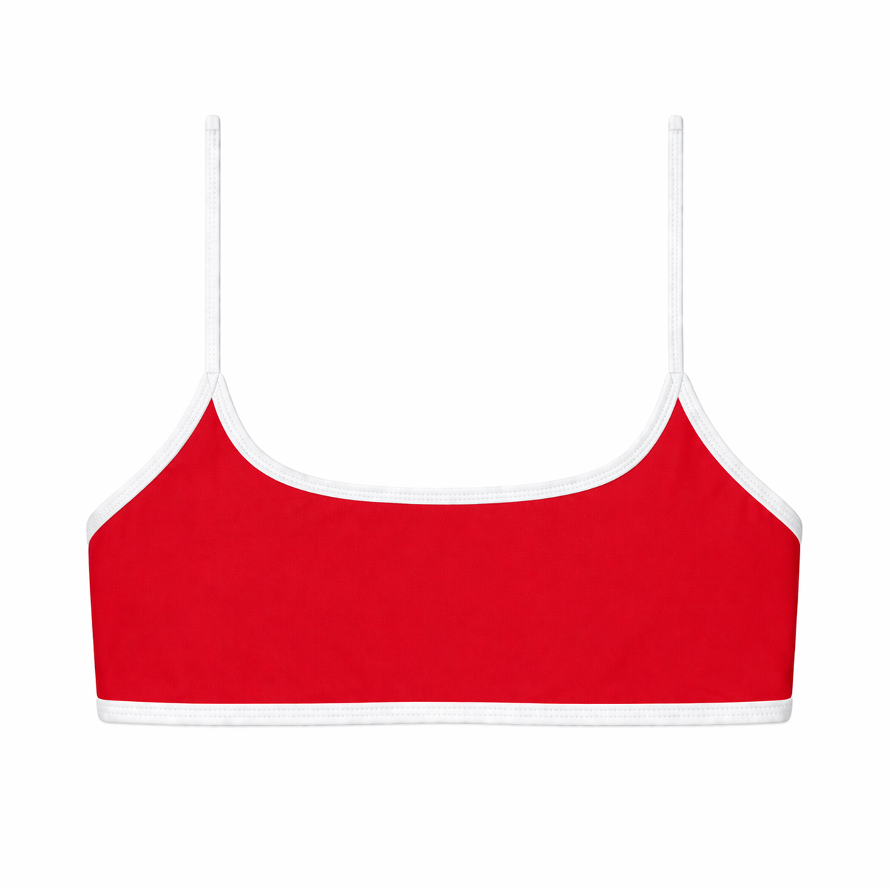 Muse Scoop Top | Red w/ White Contrast