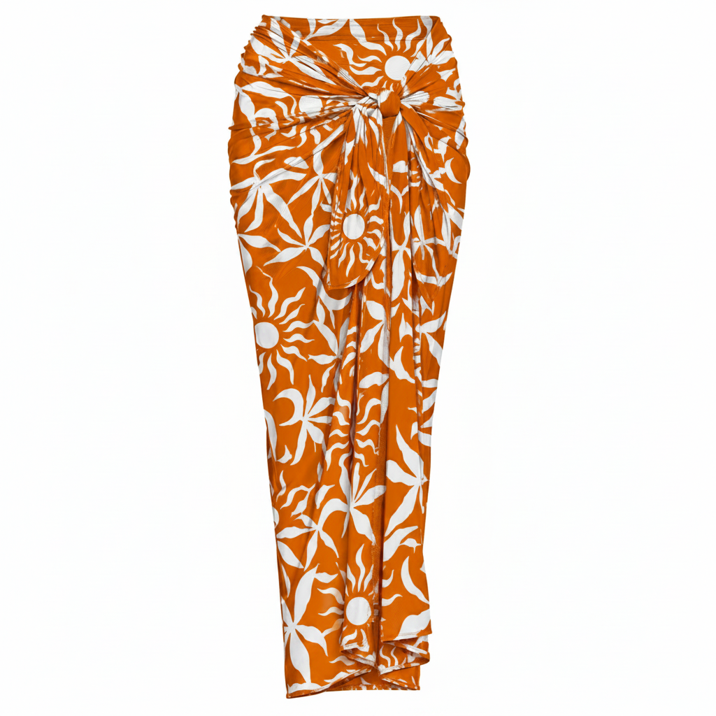 Nyla Pareo Long Skirt | Bronze Tropica