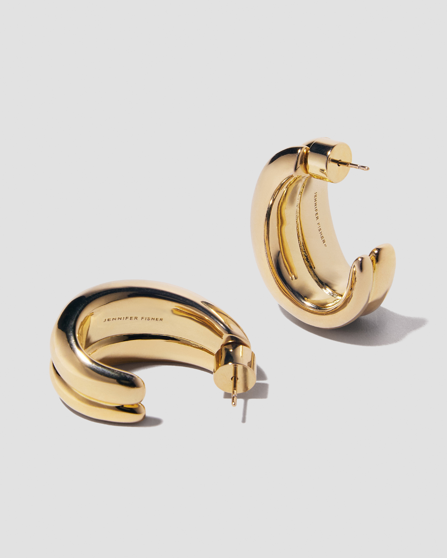 Chavez Huggies | Two Tone & Yellow Gold