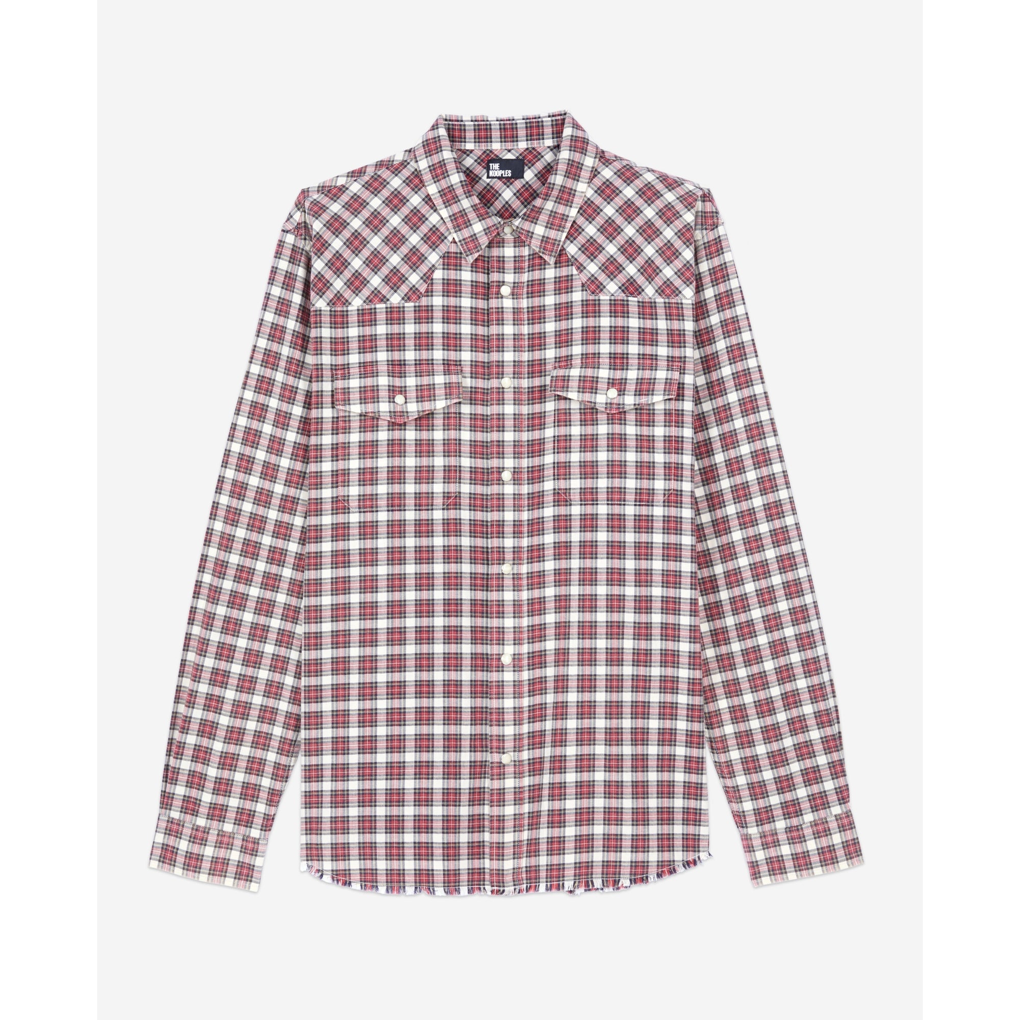 Checked Shirt | Men | Black Ecru Red