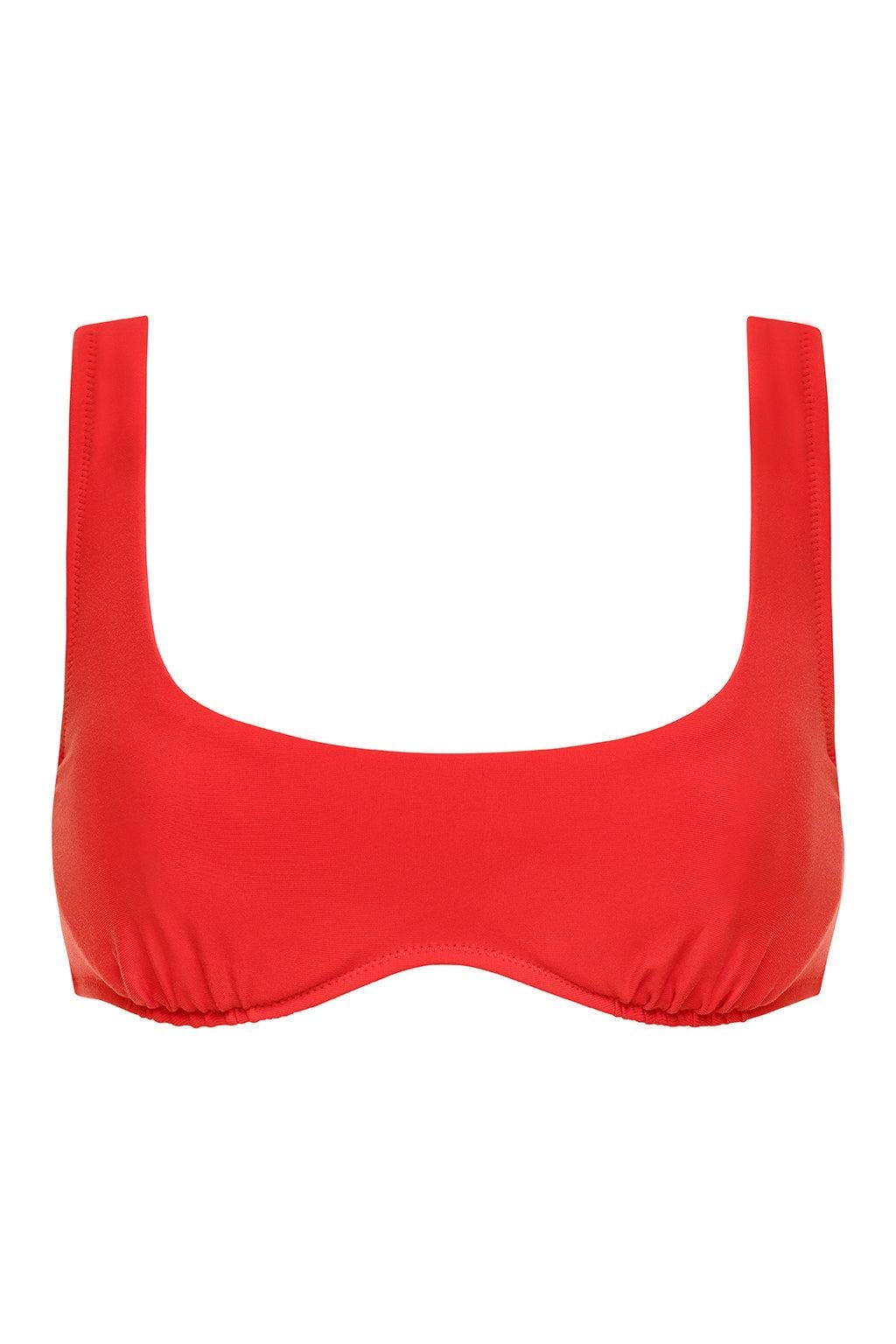 Kaia Bikini Top | Cherry